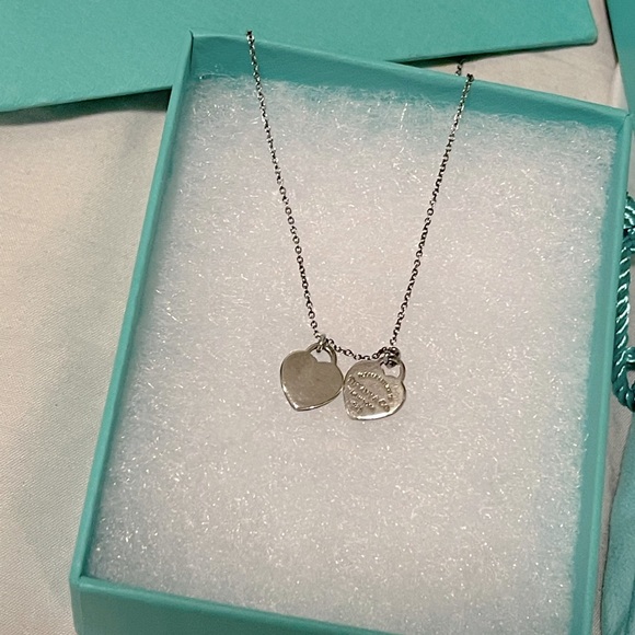 Tiffany & Co. Double Heart Tag Pendant - Picture 1 of 5